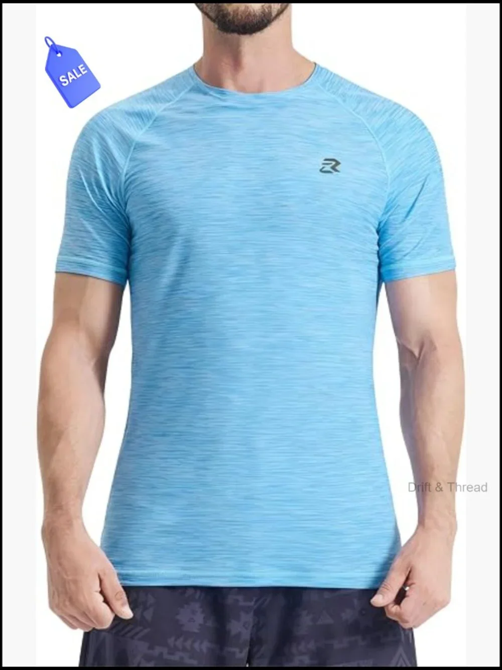 Men's UPF 50+ Rash Guard Quick Dry Sun Protection Swim Shirt Tee